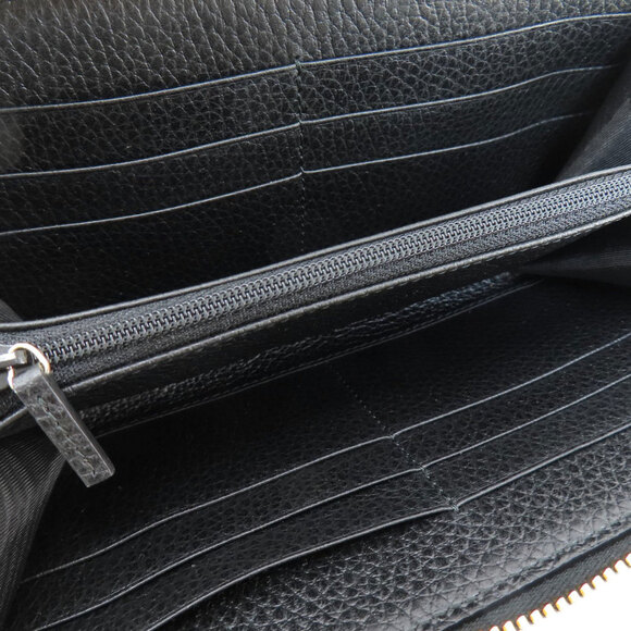 GUCCI Interlocking G Long Wallet Leather 509644 Black - Picture 4 of 11